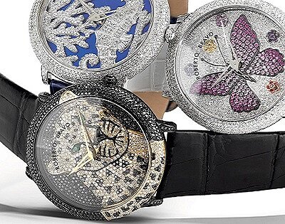 Изысканные и роскошные часы Roberto Bravo.