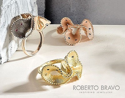Стильные кольца от Роберто Браво.