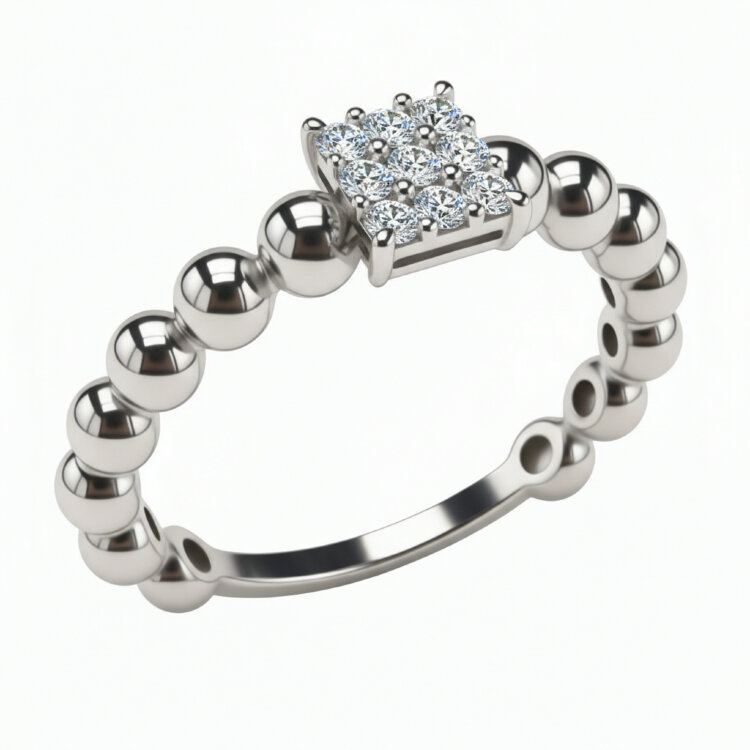 Каблучка Diamond Love з діамантом AR4046-1-W Каблучка Diamond Love з діамантом AR4046-1-W