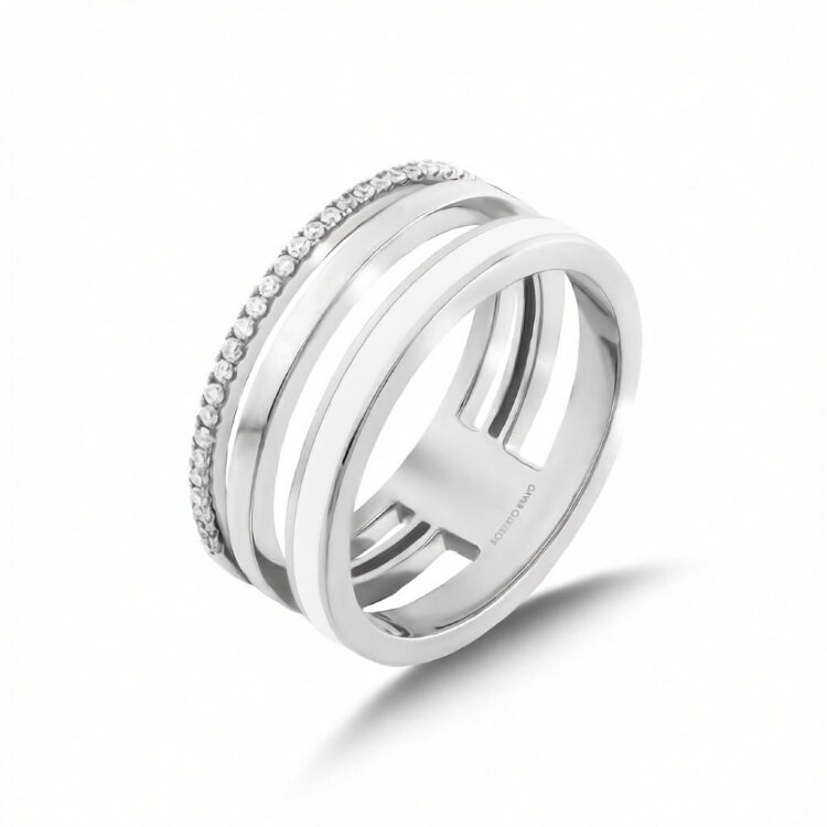 Каблучка Chicky з емаллю та діамантами AYZ02091-W