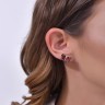 Сережки Monarch Butterfly з емаллю та фіанітами MBXE0024-CZ