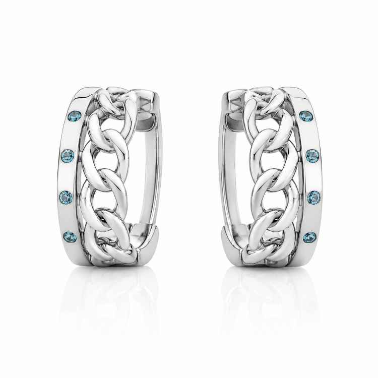 Сережки Diamond Love з діамантами E3051