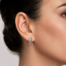 Сережки Diamond Love з діамантами E3051