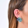 Сережки Primerose з фіанітами та алюмінієм 2ES0243801303