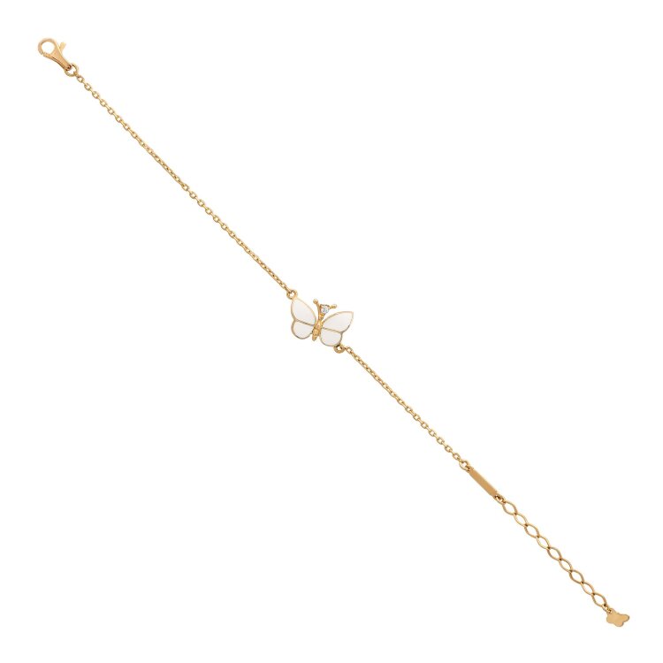 Браслет White Dreams з емаллю та діамантом WDB000007-00