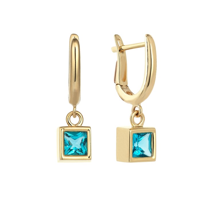 Сережки Qube з топазами QCE000026-00