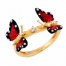 Каблучка Monarch Butterfly з емаллю та діамантом MBHR0011-00
