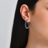 Сережки Rainbow з фіанітами DM4058-3CE