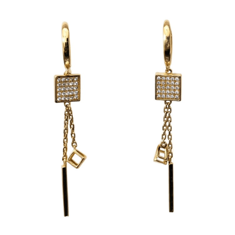 Сережки Qube із сапфірами QCE000051-00 Сережки Qube із сапфірами QCE000051-00