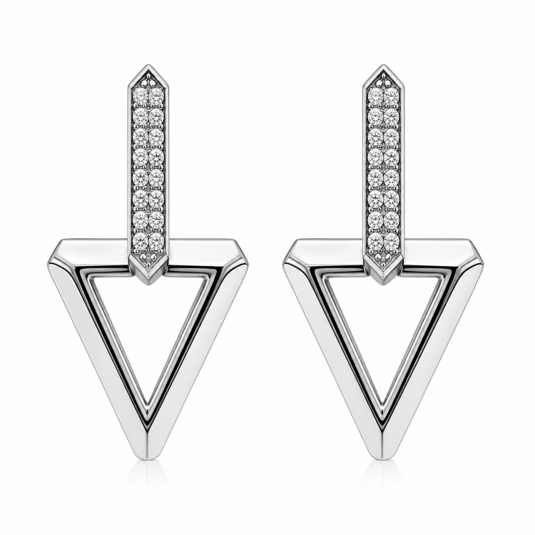 Сережки Diamond Love з діамантами TK-E-1215-WDW Сережки Diamond Love з діамантами TK-E-1215-WDW