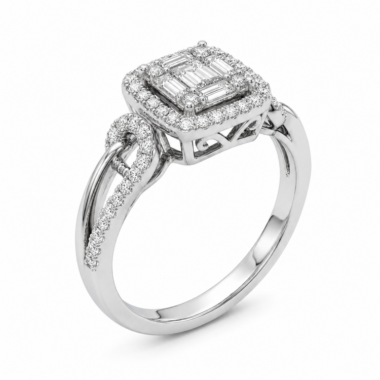 Каблучка Diamond Love з діамантами HP21156