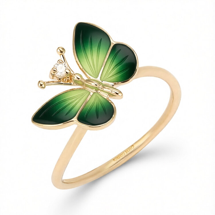 Каблучка Noah's Ark з емаллю та діамантом NAXR0059-00 Каблучка Noah's Ark з емаллю та діамантом NAXR0059-00