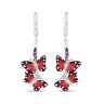 Сережки Monarch Butterfly з емаллю та фіанітами MBHE0011-CZ