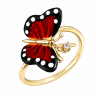 Каблучка Monarch Butterfly з емаллю та діамантом MBHR0032-00 Каблучка Monarch Butterfly з емаллю та діамантом MBHR0032-00
