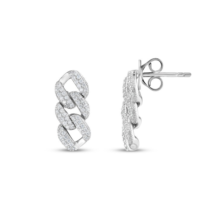 Сережки Rainbow з фіанітами DM4262-1E