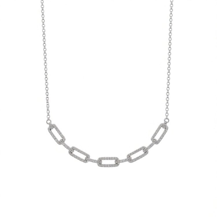 Кольє Rainbow з фіанітами DM5095NR Кольє Rainbow з фіанітами DM5095NR