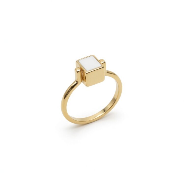 Каблучка Qube з емаллю QCR000026-01