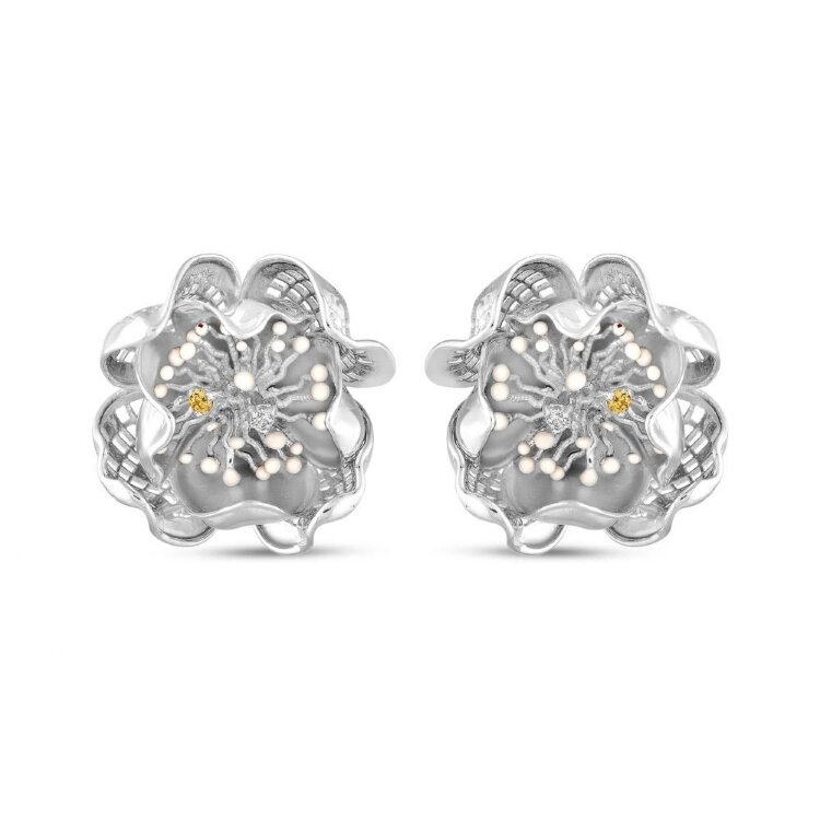 Сережки Gallica з фіанітами та емаллю GLHE0033-CZ