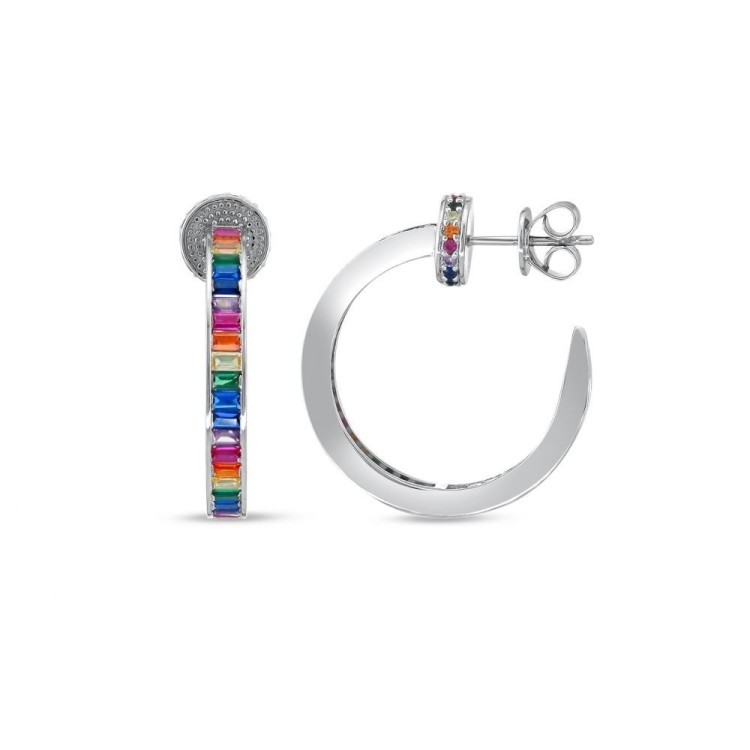 Сережки Rainbow з фіанітами DM4979-7CE